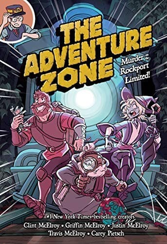 Cover of The Adventure Zone. Murder on the Rockport Limited!
