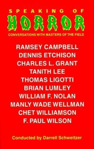 Cover of Speaking of horror