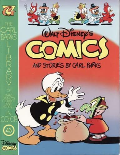 Cover of THE CARL BARKS LIBRARY OF WALT DISNEY'S COMICS AND STORIES IN COLOR vol. 43