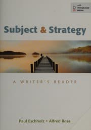 Cover of Subject & strategy -- thirteenth edition