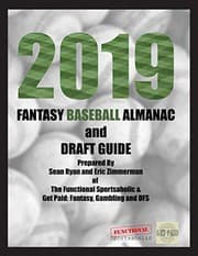 Cover of 2019 Fantasy Baseball Almanac and Draft Guide