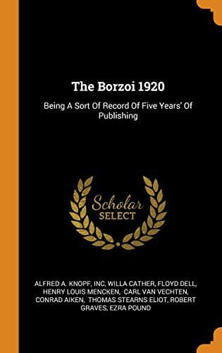 Cover of The Borzoi 1920