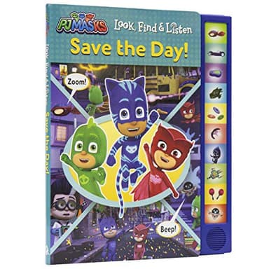 Cover of PJ Masks - Save the Day! Look, Find, and Listen Sound Book - PI Kids