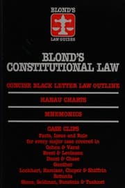 Cover of Blond's constitutional law
