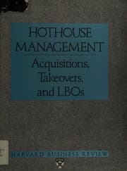 Cover of Hothouse management