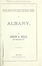 Cover of Reminiscences of Albany
