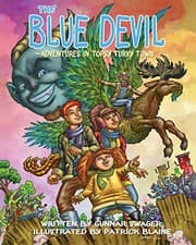 Cover of THE BLUE DEVIL~ADVENTURES IN TOPSY TURVY TOWN