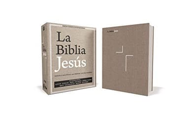 Cover of La Biblia Jesús NVI, Tapa Dura, Tela Gris
