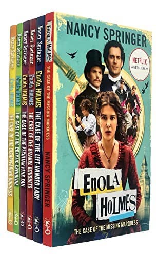 Cover of Enola Holmes Mystery Series 6 Books Collection Set Nancy Springer