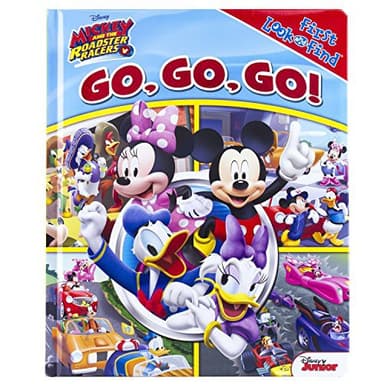 Cover of Disney Junior - Mickey and the Roadster Racers Go, Go, Go! - Little First Look and Find