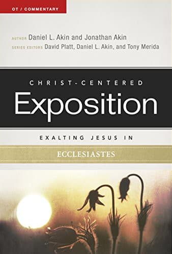 Cover of Exalting Jesus in Ecclesiastes