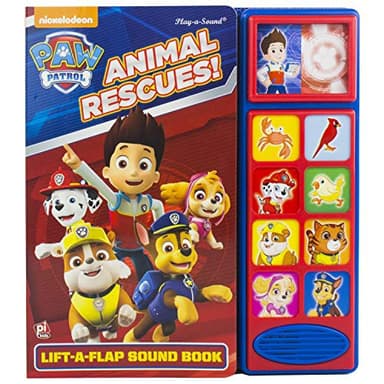 Cover of Nickelodeon PAW Patrol - Animal Rescues! Lift-a-Flap Sound Book - PI Kids