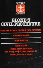 Cover of Blond's civil procedure