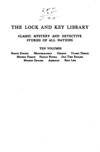 Cover of The Lock and Key Library the Most Interesting Stories of All Nations