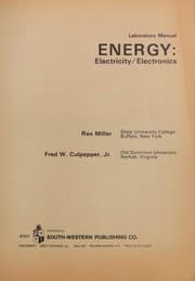 Cover of Laboratory manual [for] Energy, electricity/electronics
