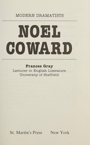 Cover of Noel Coward