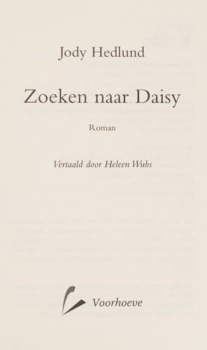 Cover of Zoeken naar Daisy