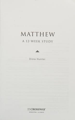 Cover of Matthew