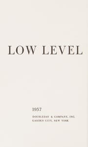 Cover of Low level mission