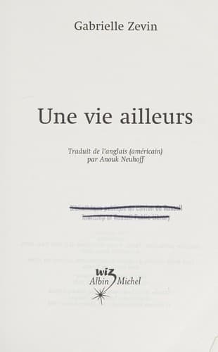 Cover of Une Vie Ailleurs