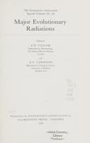 Cover of Major evolutionary radiations