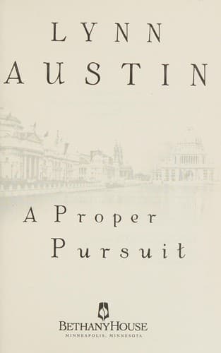 Cover of A proper pursuit