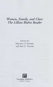 Cover of Women, family, and class