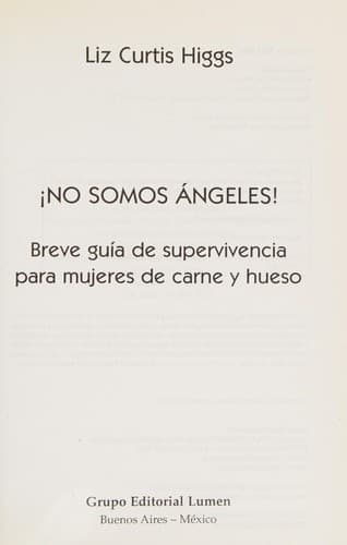 Cover of ¡no Somos Ángeles!