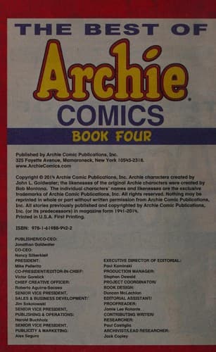 Cover of The best of Archie comics
