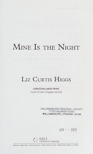 Cover of Mine Is the Night