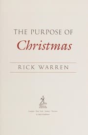Cover of The purpose of Christmas