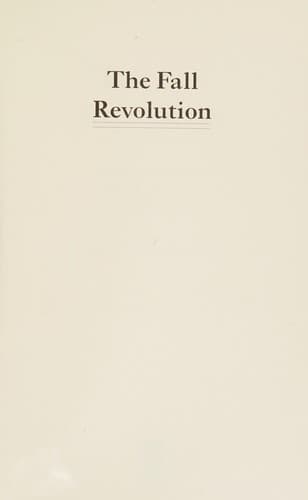 Cover of The fall revolution