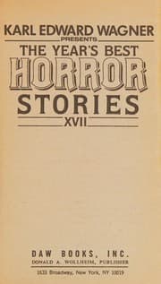 Cover of The Years Best Horror Stories