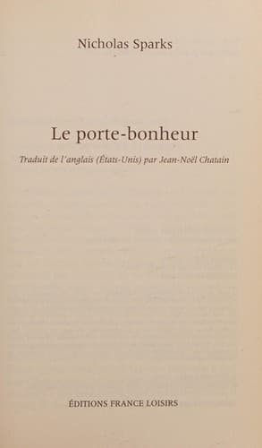 Cover of Le porte-bonheur
