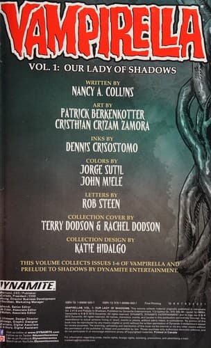 Cover of Vampirella Volume 1 : Our Lady of Shadows