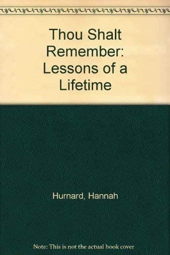 Cover of Thou Shalt Remember