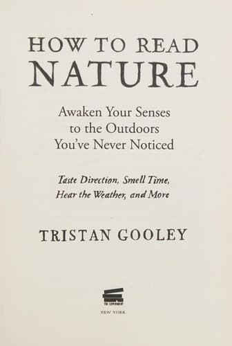 Cover of How to read nature