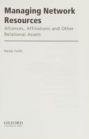 Cover of Alliances and networks