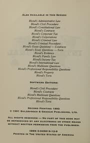 Cover of Blond's international law