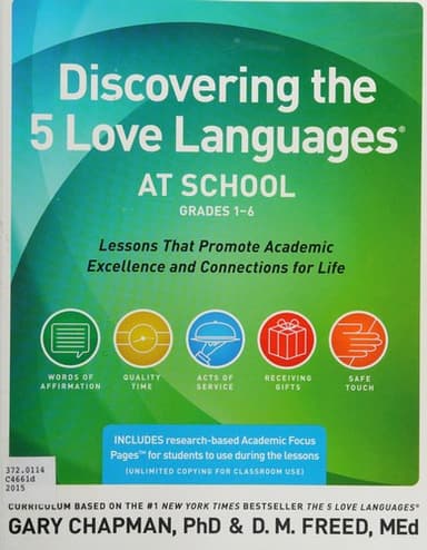 Cover of Discovering the 5 Love Languages at School
