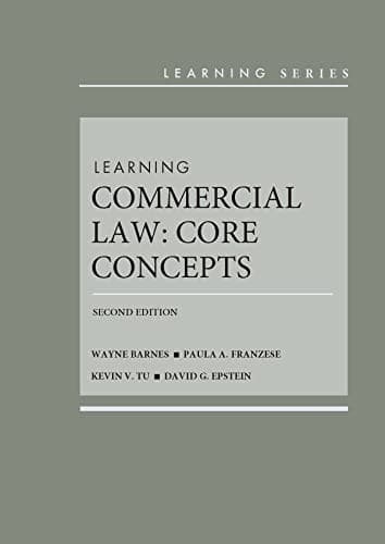 Cover of Learning Commercial Law