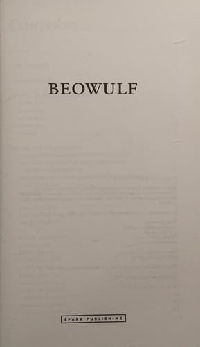 Cover of Beowulf SparkNotes Literature Guide