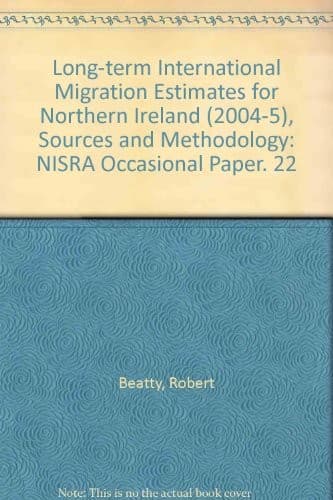 Cover of Long-Term International Migration Estimates for Northern Ireland