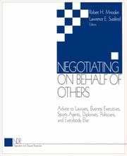 Cover of Negotiating on Behalf of Others