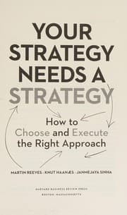 Cover of Your Strategy Needs a Strategy