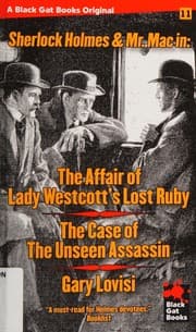 Cover of The Affair of Lady Westcott's Lost Ruby / The Case of the Unseen Assassin (Black Gat Books)