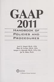 Cover of GAAP 2011 Handbook of Policies and Procedures