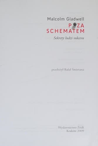Cover of Poza Schematem