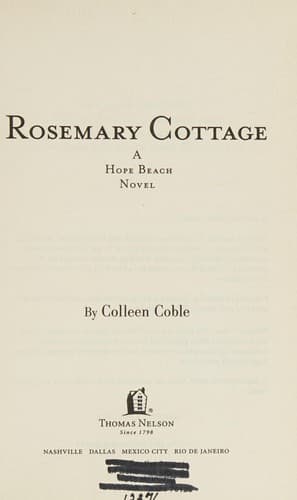Cover of Rosemary Cottage - A Hope Beach Novel - Book Club Edition