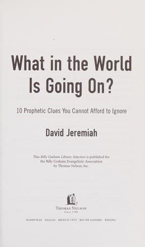 Cover of What in the World is Going On?